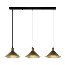 3 Way Ceiling Pendant Light Fixture Metal Shades E27 Kitchen Island Retro Lamp