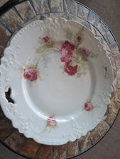 victorian style rose plate