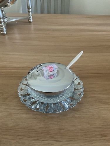 Vintage 1950s glass preserve - vintage,