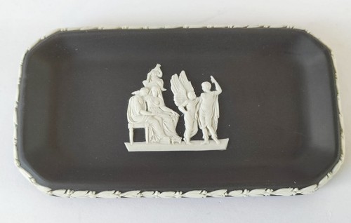 Wedgwood black jasper pin - jasper,