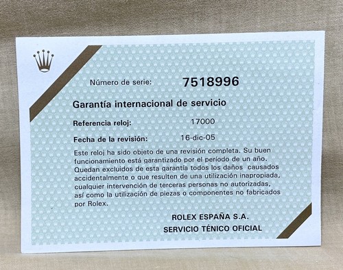 Rolex vintage service - rolex,