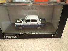 NOREV 571018 Simca 1000 Rallye 2 White/Blue Factory Sealed