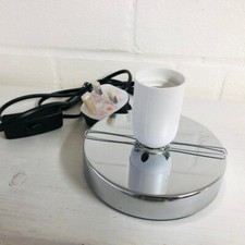 Chrome LED Lamp Base for Mini Gas Pump Globes, LED light stand, UK PLUG ONLY