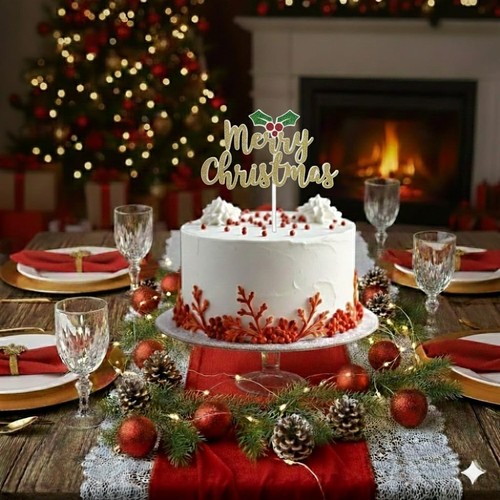 Merry christmas cake - christmas,