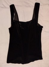 Velvet Style Basque Style Top