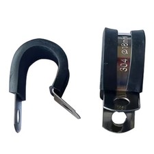 10/20pcs Rubber Lined P Clips