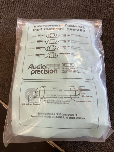 New audio precision cab xbr - new, cab-xbr