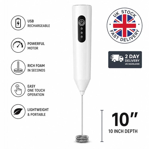 Usb rechargeable milk frother - rechargeable,