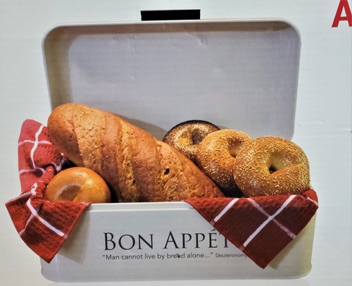 Large metal bread box - large,