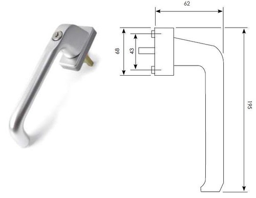 Sliding patio door handle tilt - sliding,