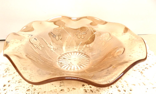 Carnival glass scalloped - carnival,