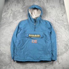 Napapijri rainforest jacket fleece lined inner Size Large