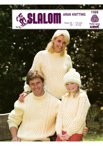 Family aran knitting pattern - family,