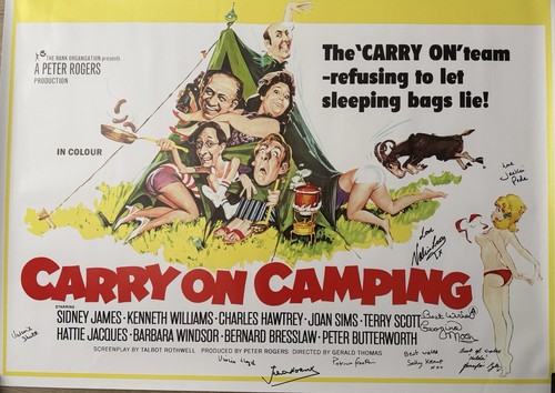 Carry camping poster signed - poster,