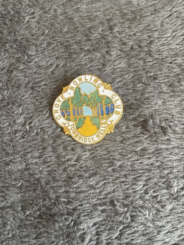Vintage enamel grove bowling - enamel,