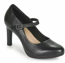 Clarks Women's Dalia Lily Ankle Strap Heels [Dalia Lily Black] RRP £65