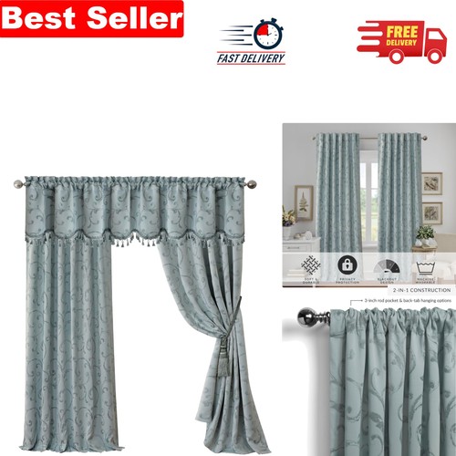 Luxurious blue jacquard room - luxurious,