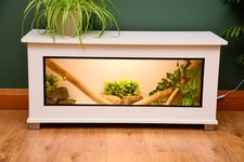 Modern White Reptile Vivarium