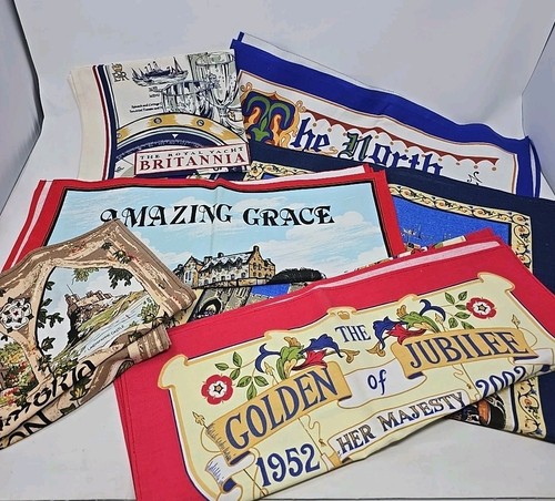 Vintage souvenir linen tea - vintage,