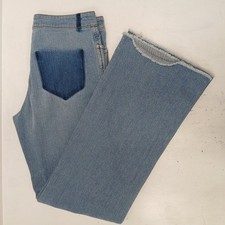 Red Valentino Jeans Womens Size 28 UK 10 Blue Denim Knee Patch Designer RMF30-RP