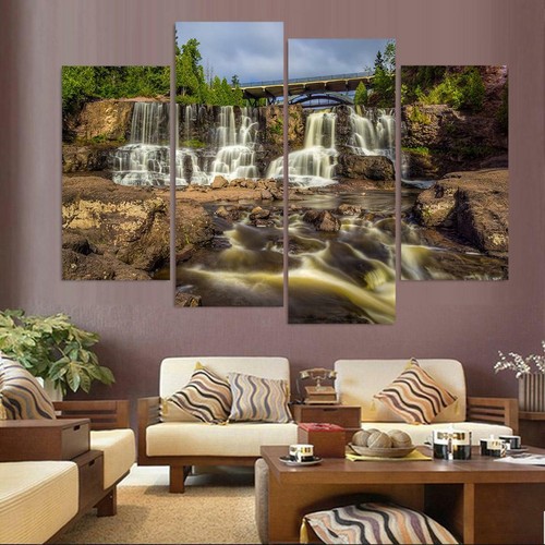 Rocky waterfalls framed - waterfalls,