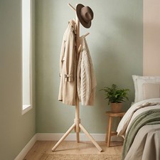 Wooden Coat Stand Tree Coat