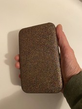 Deena & Ozzy  Clutch Purse, Bronze Sparkly