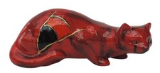 Anita Harris recumbent Cat Figurine