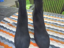 black suede and leather black