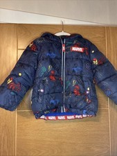 Boys Marvel Padded Coat Size