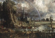 John Constable, Salisbury Cathedral From the Meadow Famous Wall Art Print A3 A4