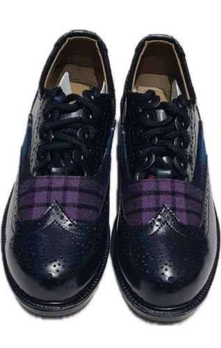 Ghillie brogues black faux - brogues,