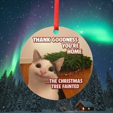 Funny Cat Christmas Tree