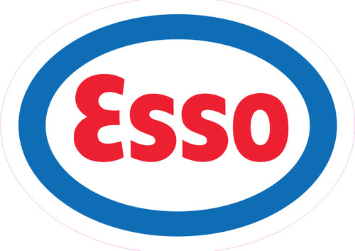 Esso gas station sticker pvc - esso,