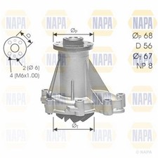 NAPA Water Pump for Mercedes