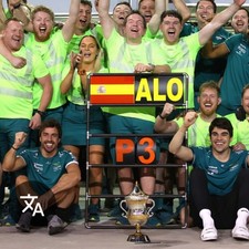 F1 Alonso - Authentic Race Used Pit Board