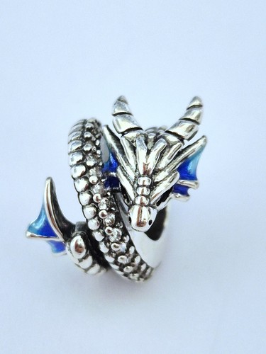 Silver plated spiral dragon - plated,