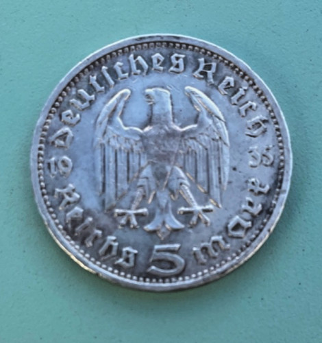 1935 german coin third reich - german,