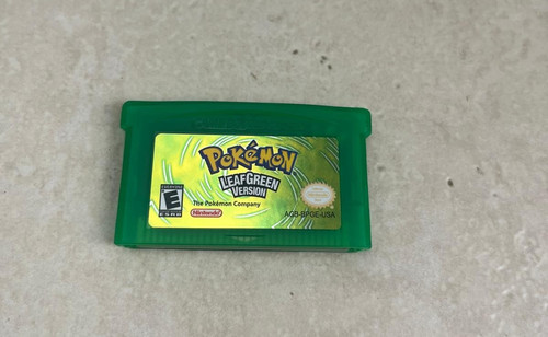 Game card leaf - green, for