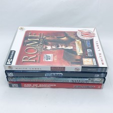 4x Strategy PC Games Collection - Rome: Total War Age Mythology Empires D-Day