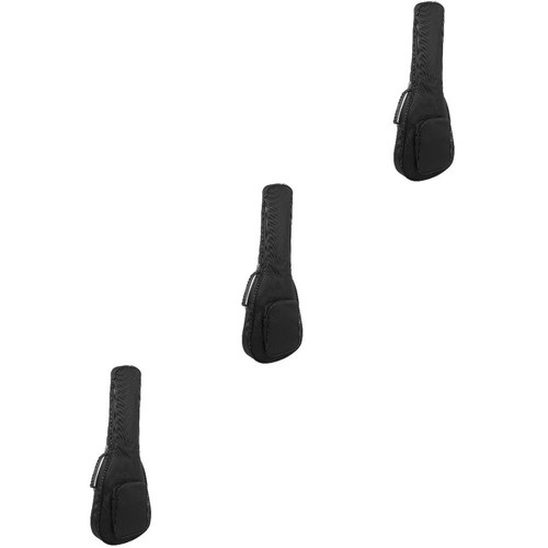 Black sponge padded ukulele - black,