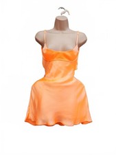 Zara orange pink satin