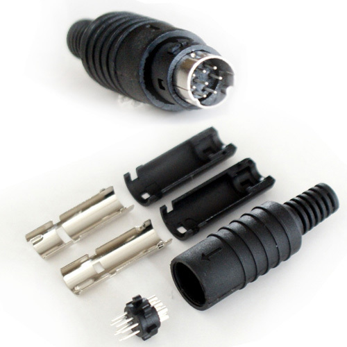 Pin mini din - pin, male