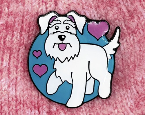Schnauzer enamel pin badge - enamel,