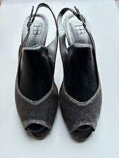 Vera Pelle Sling Back Women’s Size 40 Shoes Metallic