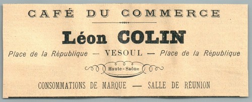 1907 vesoul café commerce - vesoul,