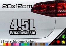 4.5L wiper water sticker