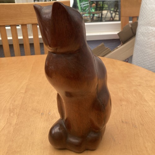 Wooden retro cat - cat, tall