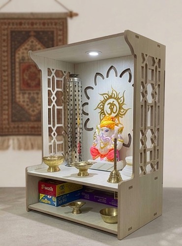Wooden pooja mandir - mandir, wall