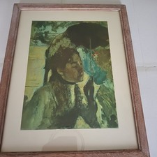 FRAMED EDGAR DEGAS FINE ART PRINT WOMAN WITH UMBRELLA RYMAN &CO OXFORD FREEUKP+P